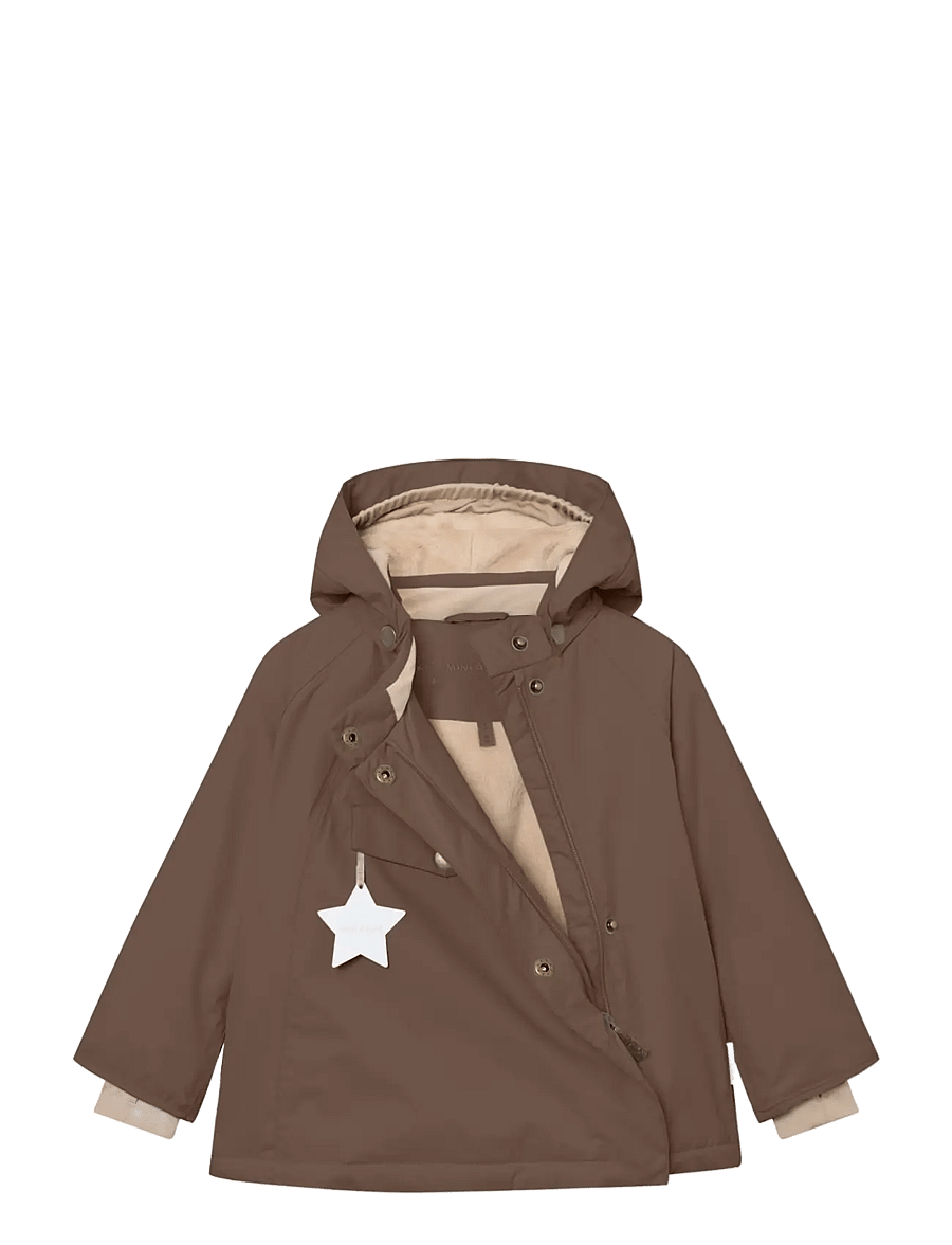 MINI A TURE - MATWANG fleece lined winter jacket. GRS - dunjackor & fodrade jackor - chestnut brown - 2