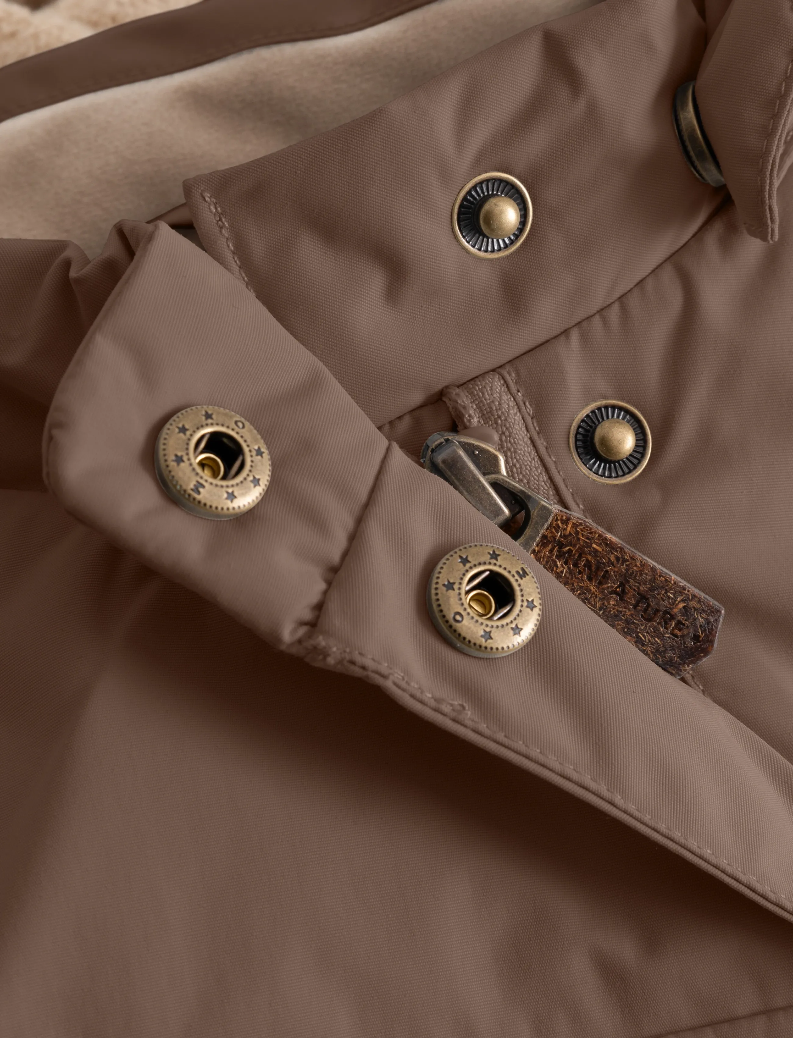 MINI A TURE - MATWANG fleece lined winter jacket. GRS - dunjackor & fodrade jackor - chestnut brown - 3