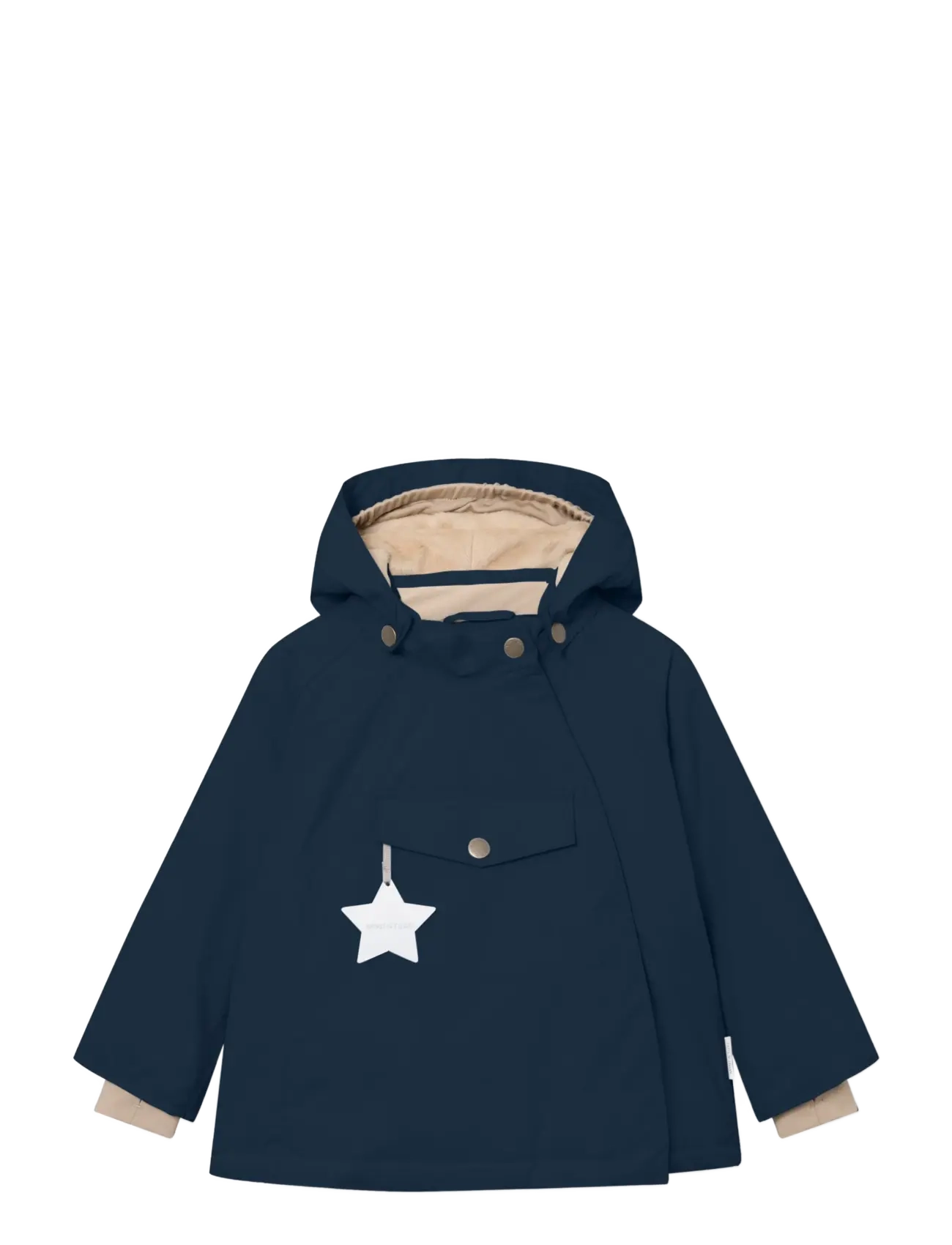 MINI A TURE Matwang Fleece Lined Winter Jacket. Grs, Kinder, Fleecegefütterte Kapuzen Winterjacke, Marineblau, Gr.86