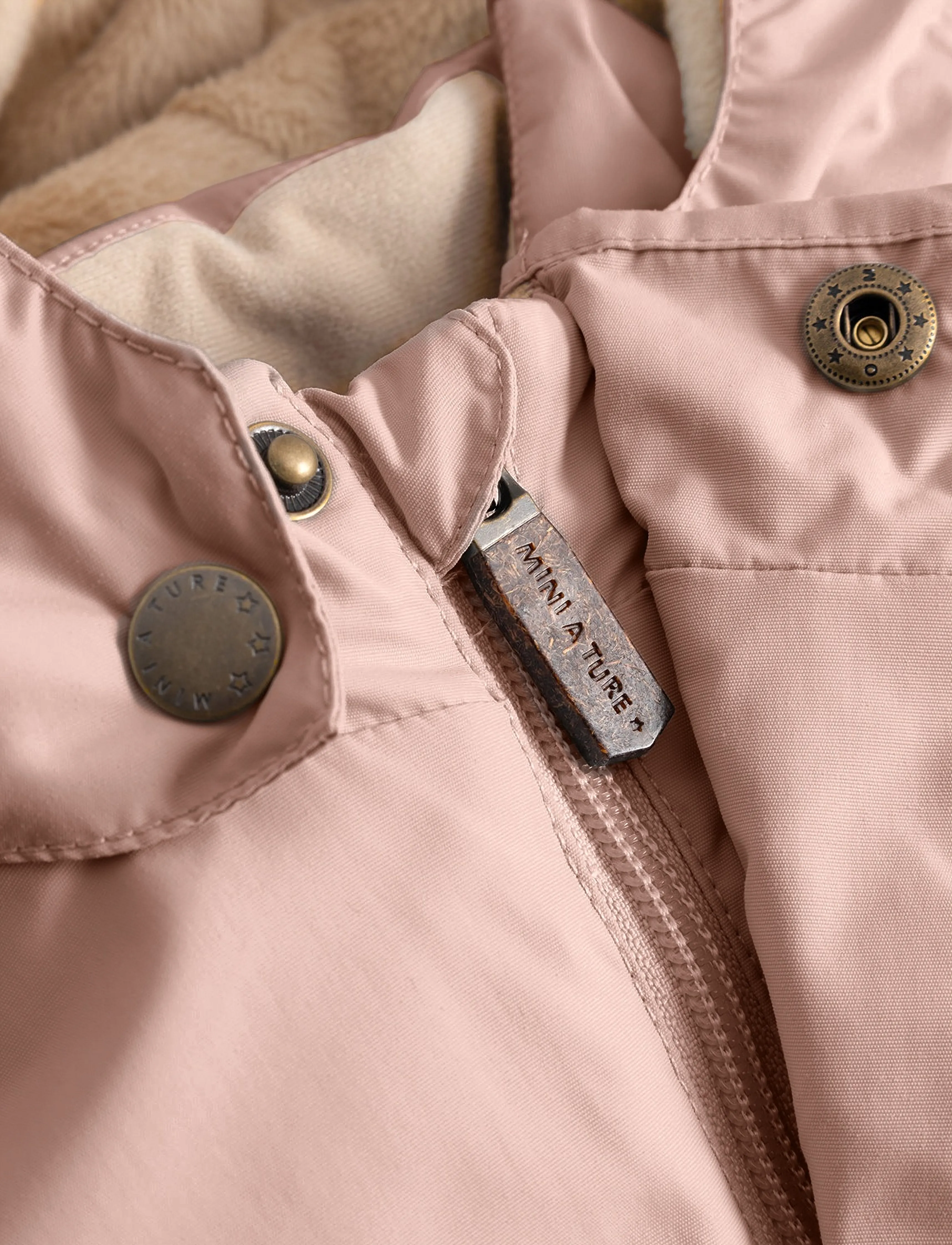 MINI A TURE - MATWALLY fleece lined winter jacket. GRS - dunjackor & fodrade jackor - adobe rose - 3