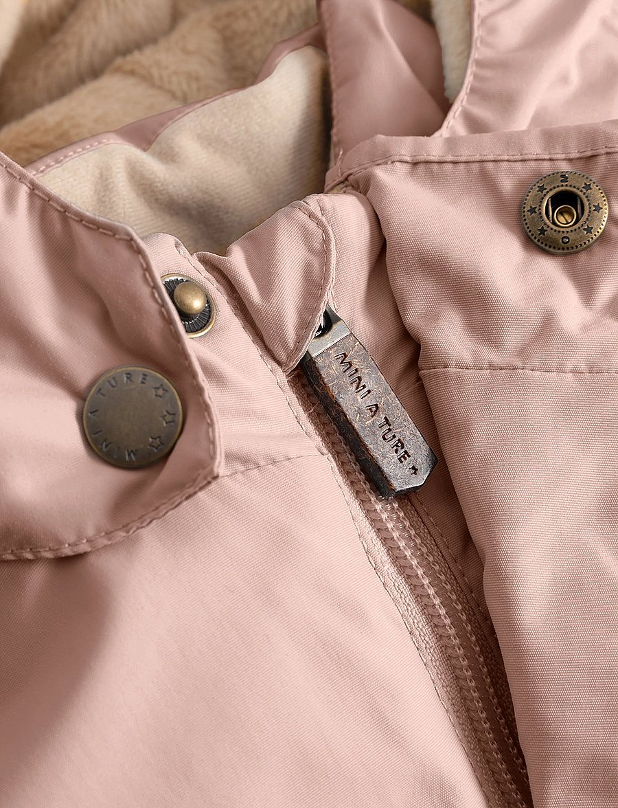 MINI A TURE - MATWALLY fleece lined winter jacket. GRS - dunjackor & fodrade jackor - adobe rose - 3