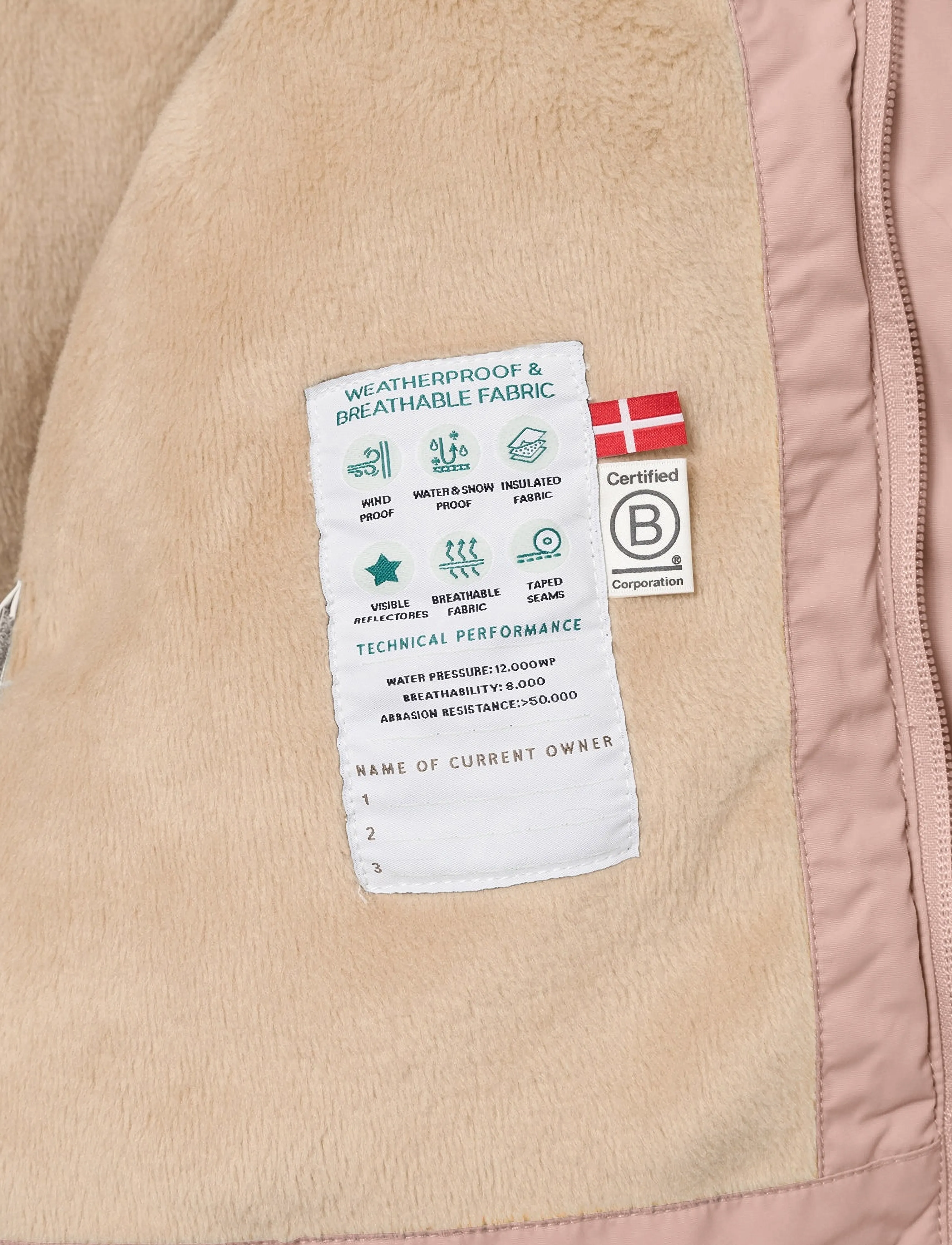 MINI A TURE - MATWALLY fleece lined winter jacket. GRS - dunjackor & fodrade jackor - adobe rose - 5
