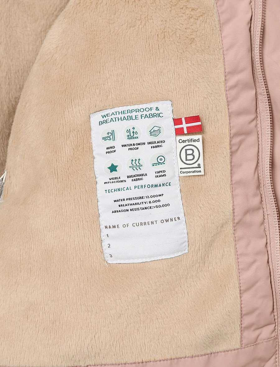 MINI A TURE - MATWALLY fleece lined winter jacket. GRS - dunjackor & fodrade jackor - adobe rose - 5