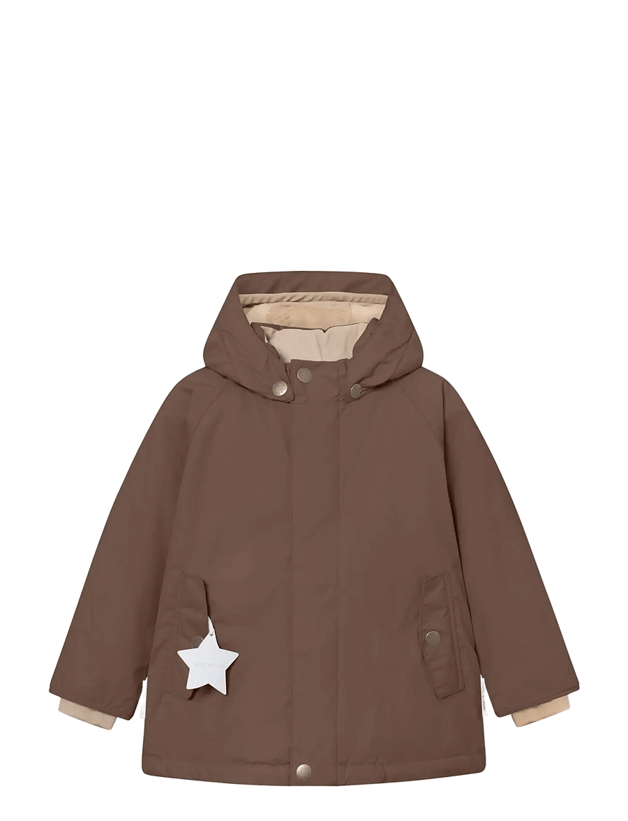 MINI A TURE - MATWALLY fleece lined winter jacket. GRS - dunjackor & fodrade jackor - chestnut brown - 0