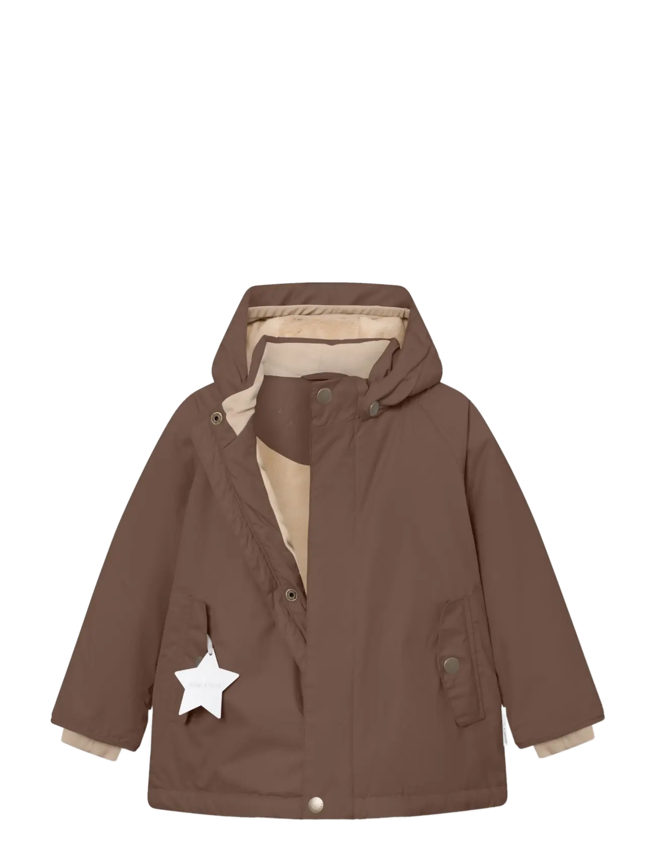 MINI A TURE - MATWALLY fleece lined winter jacket. GRS - dunjackor & fodrade jackor - chestnut brown - 2