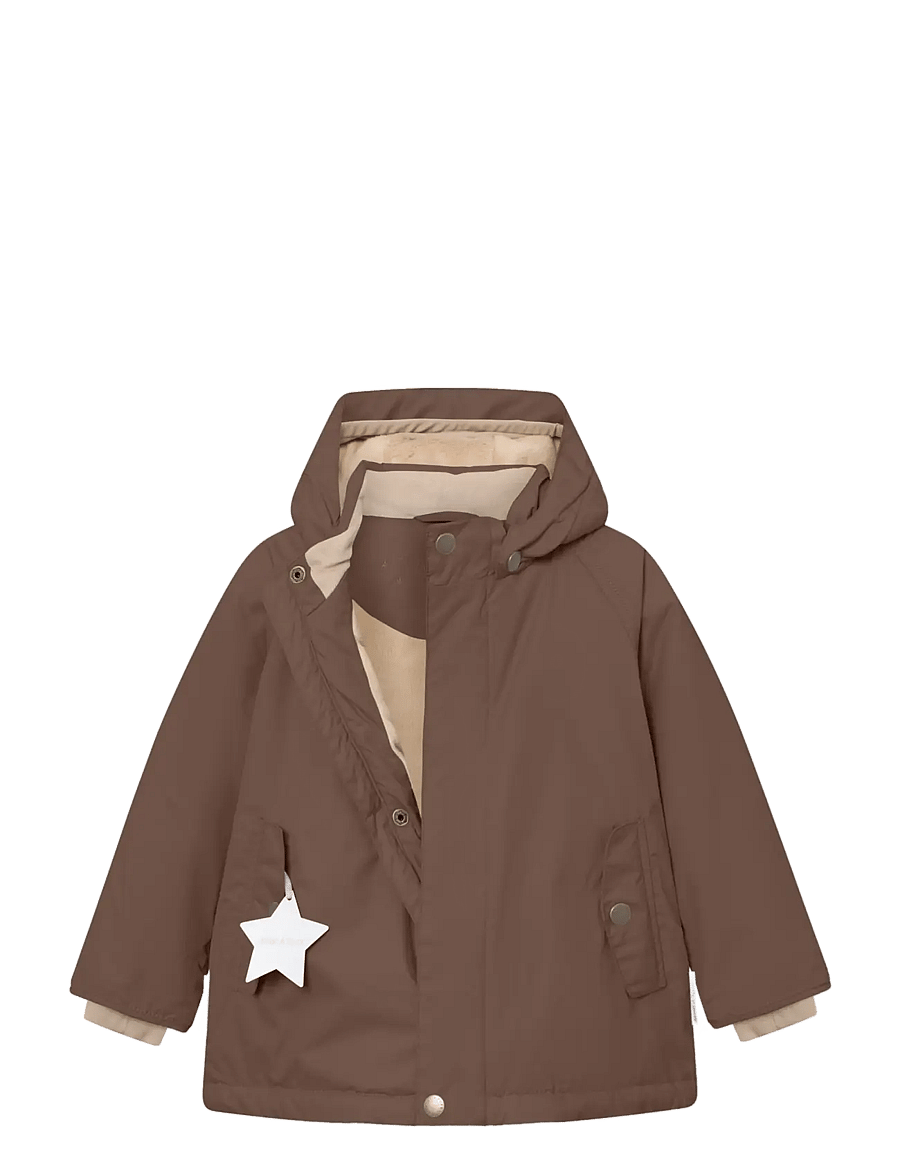 MINI A TURE - MATWALLY fleece lined winter jacket. GRS - dunjackor & fodrade jackor - chestnut brown - 2
