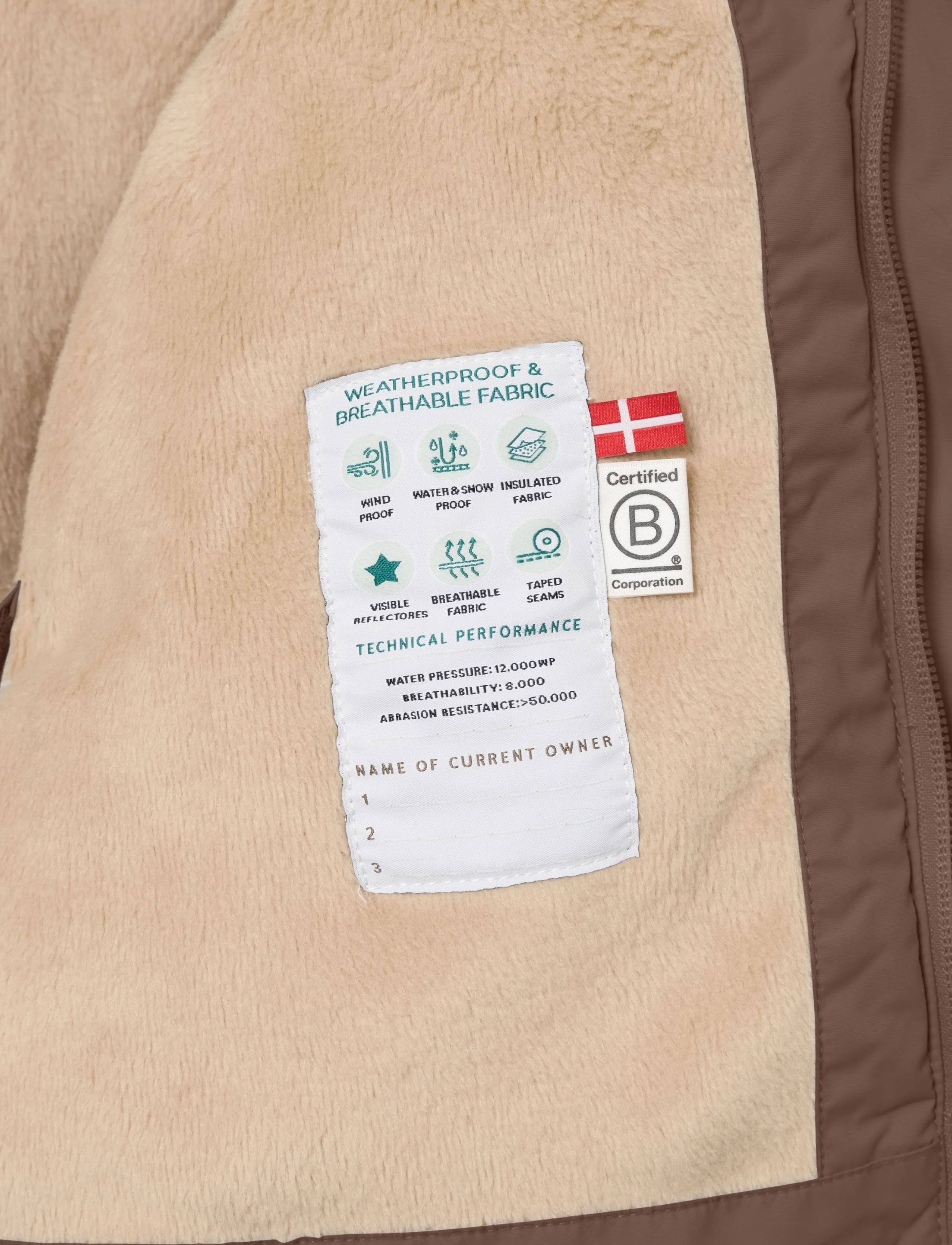 MINI A TURE - MATWALLY fleece lined winter jacket. GRS - dunjackor & fodrade jackor - chestnut brown - 5