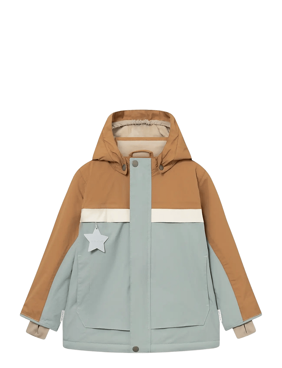 MINI A TURE - MATWALDO fleece lined winter jacket. GRS - skidjackor - slate gray - brown sugar - 1