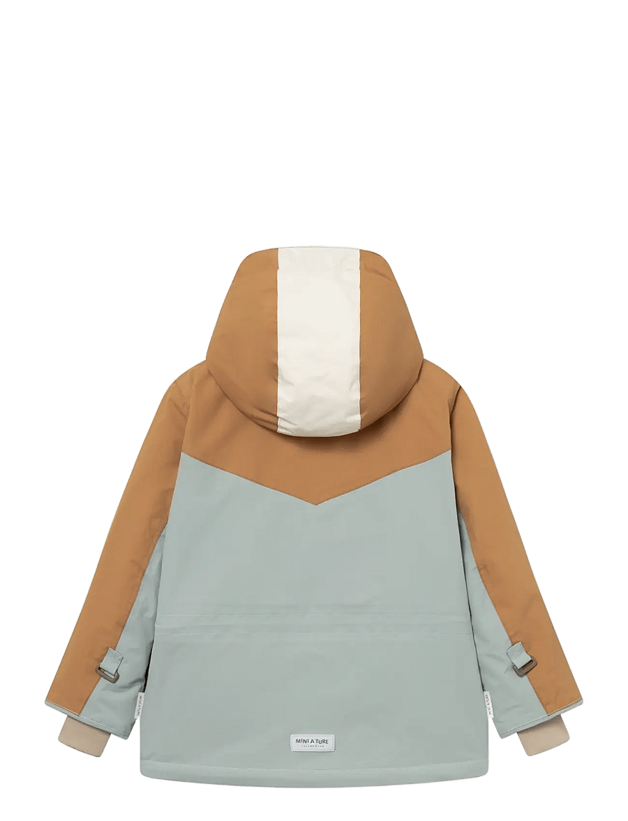 MINI A TURE - MATWALDO fleece lined winter jacket. GRS - skidjackor - slate gray - brown sugar - 2