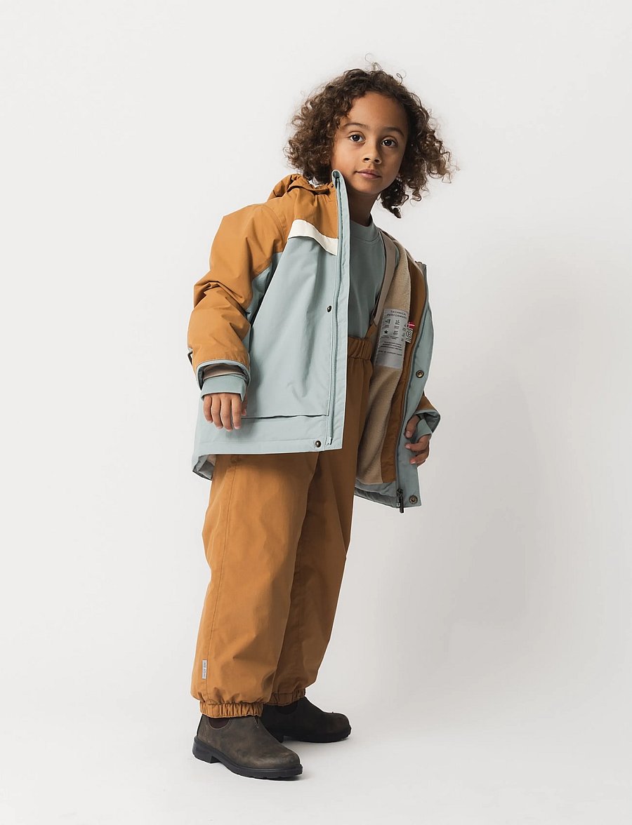 MINI A TURE - MATWALDO fleece lined winter jacket. GRS - skidjackor - slate gray - brown sugar - 0