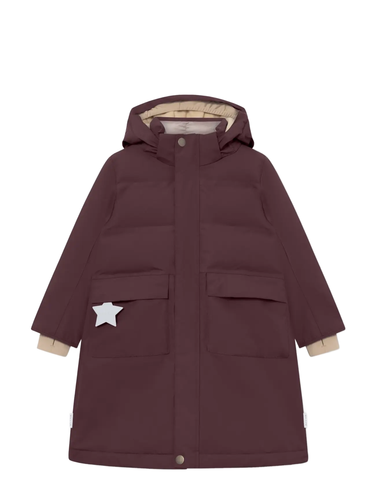 MINI A TURE MATVENCASIA fleece lined winter jacket. GRS - Vinterkläder - FUDGE AUBERGINE / burgundy