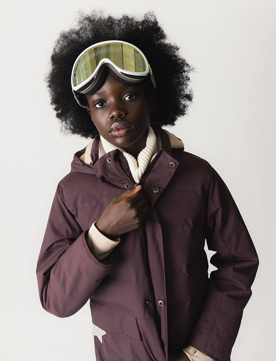 MINI A TURE - MATVENCASIA fleece lined winter jacket. GRS - dunjackor & fodrade jackor - fudge aubergine - 0