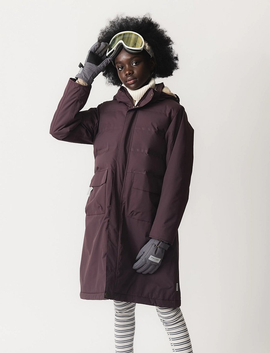 MINI A TURE - MATVENCASIA fleece lined winter jacket. GRS - dunjackor & fodrade jackor - fudge aubergine - 5