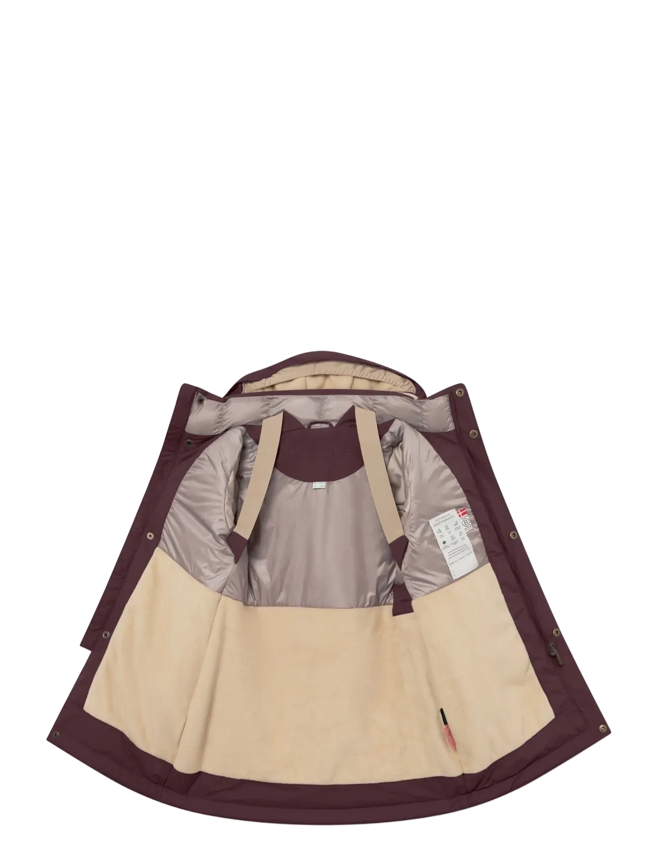 MINI A TURE - MATVENCASIA fleece lined winter jacket. GRS - dunjackor & fodrade jackor - fudge aubergine - 3