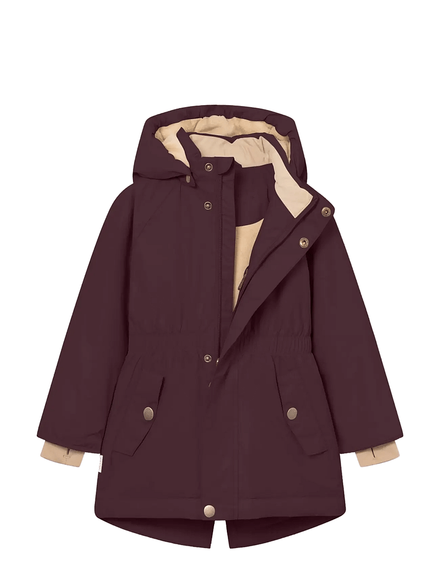 MINI A TURE - MATVIKANIA fleece lined winter jacket. GRS - dunjackor & fodrade jackor - fudge aubergine - 2