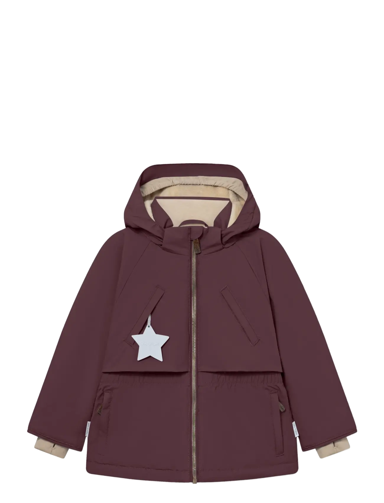 MINI A TURE MATALGEANA fleece lined winter jacket. GRS - Vinterkläder - FUDGE AUBERGINE / burgundy