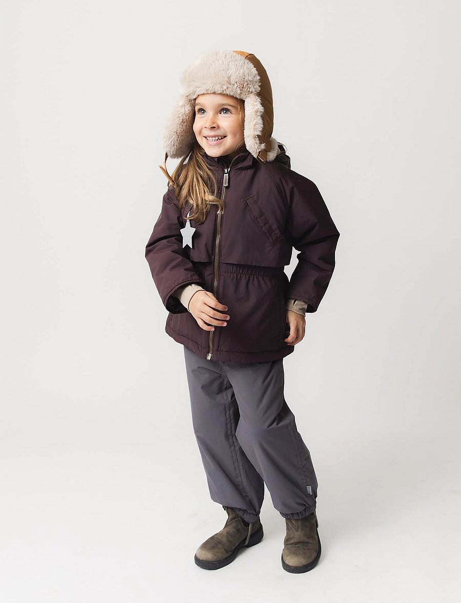 MINI A TURE - MATALGEANA fleece lined winter jacket. GRS - dunjackor & fodrade jackor - fudge aubergine - 5
