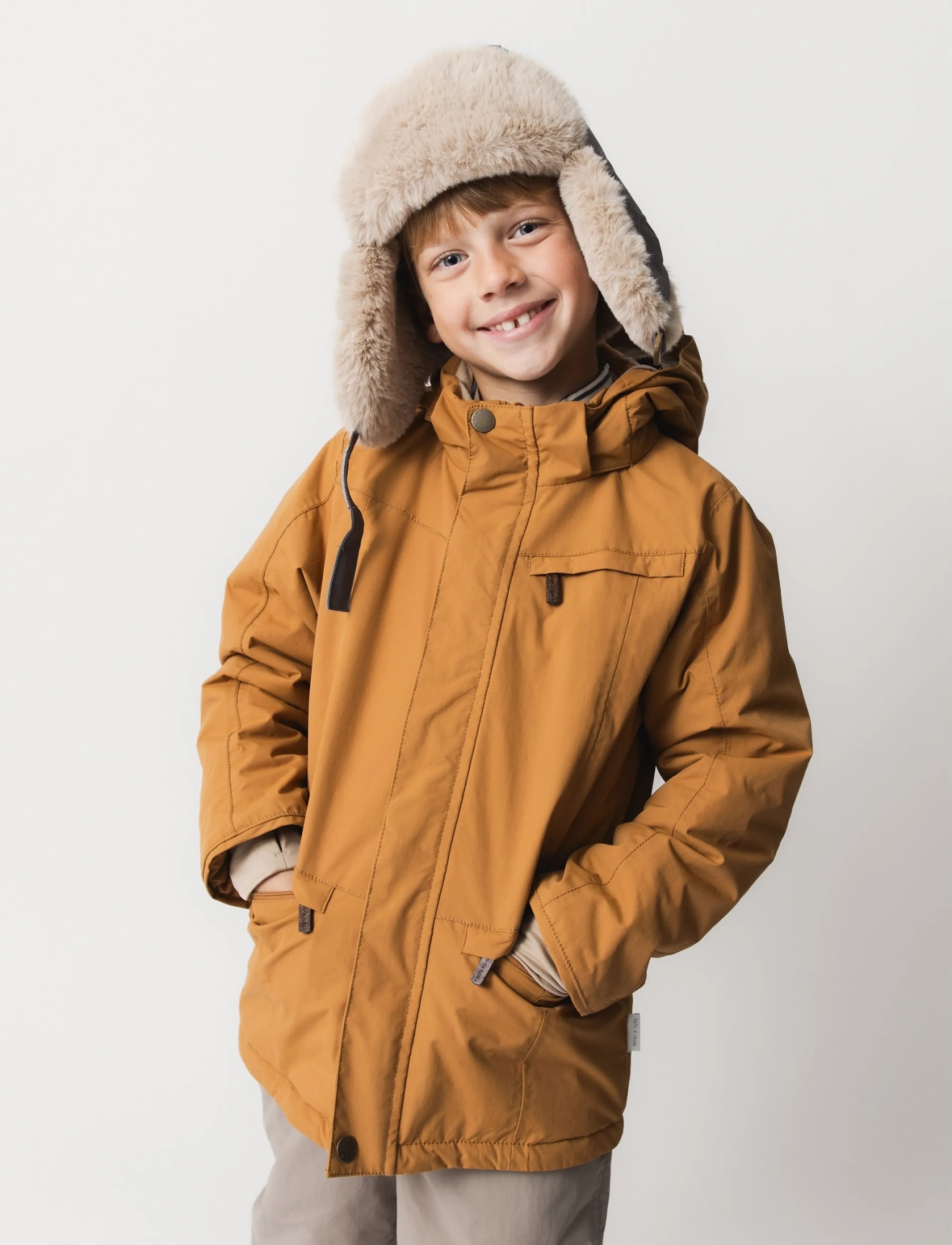 MINI A TURE Matvestyn Winter Jacket. Grs, Kinder, Kinder Winterjacke, Braun, Gr.122