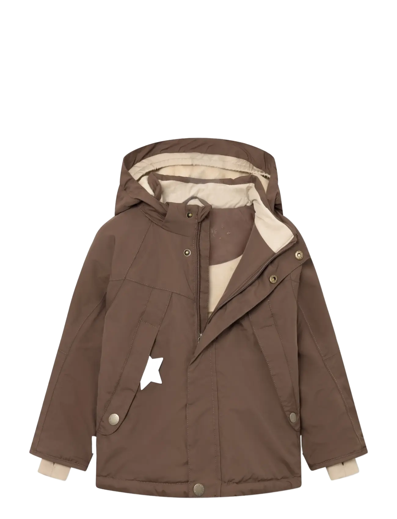 MINI A TURE - MATVALONSO fleece lined winter jacket. GRS - dunjackor & fodrade jackor - chestnut brown - 2