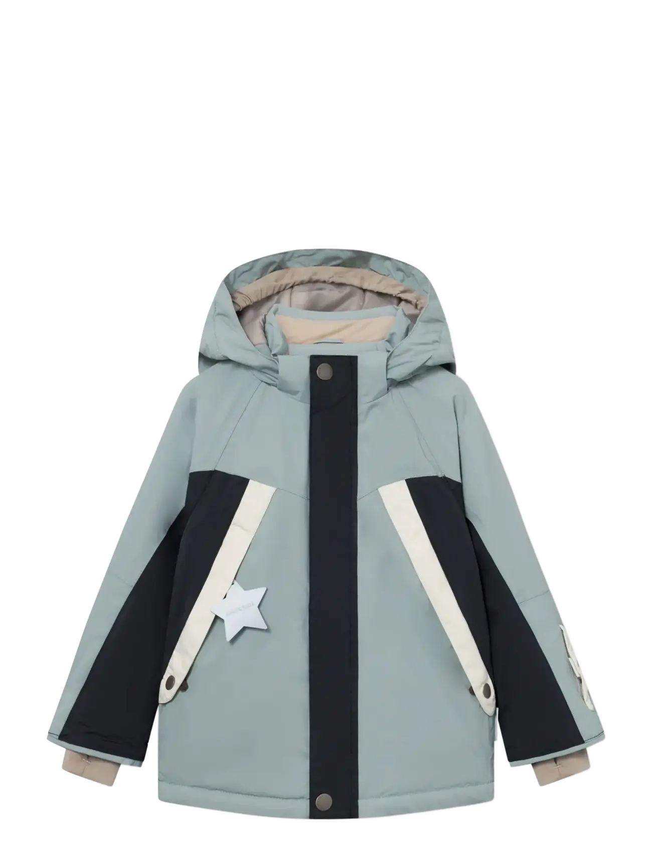 MINI A TURE - MATVALONSO ski jacket. GRS - slate gray - black - 1