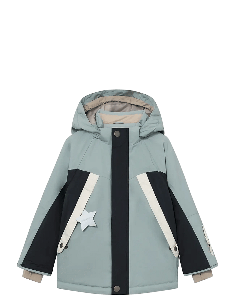 MINI A TURE - MATVALONSO ski jacket. GRS - slate gray - black - 1