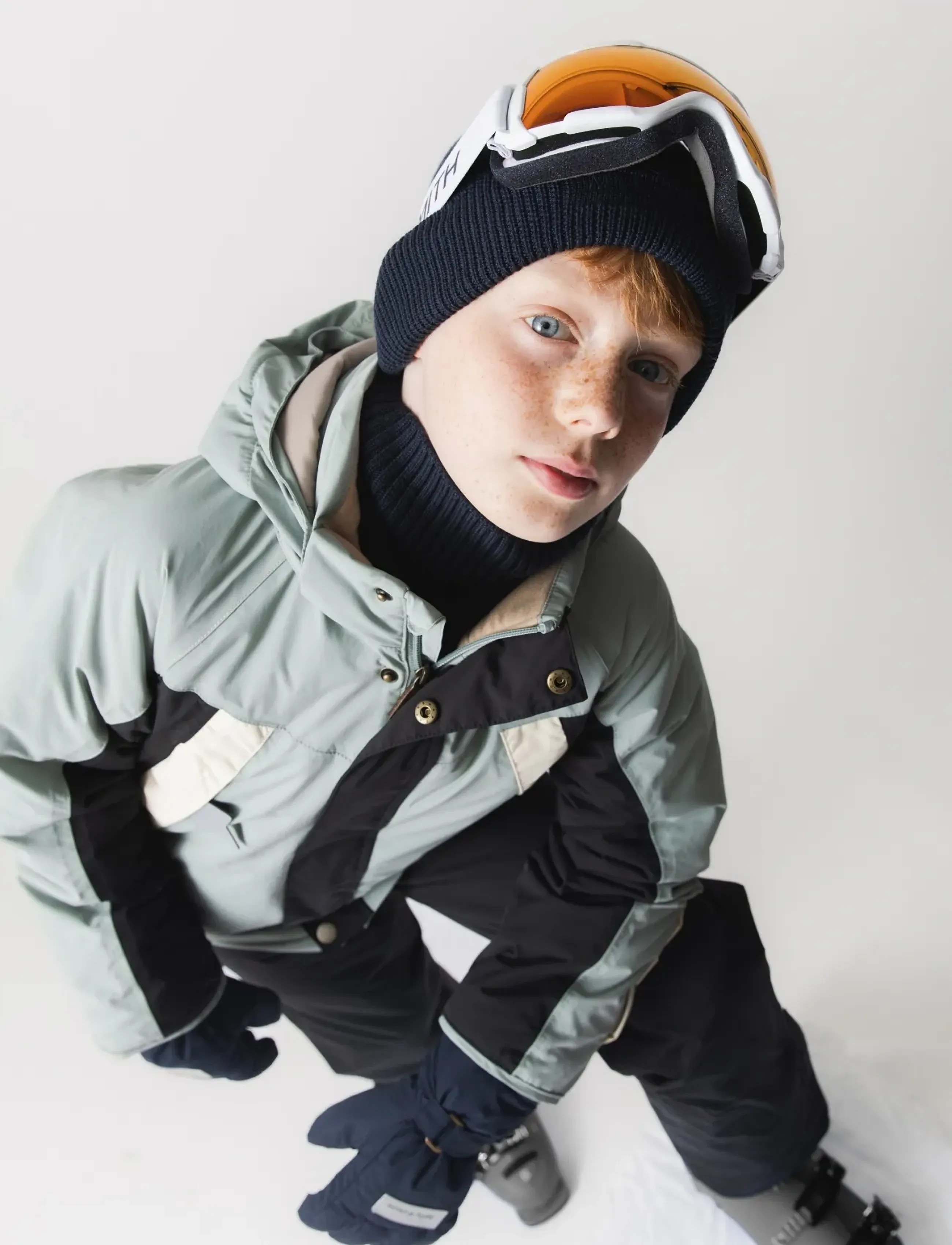 MINI A TURE MATVALONSO ski jacket. GRS - MINI A TURE - SLATE GRAY - BLACK / grey