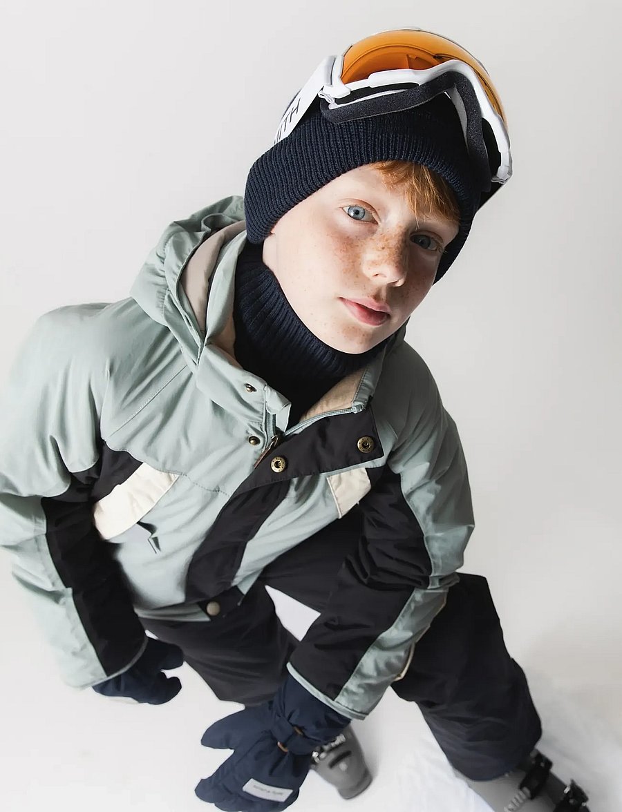 MINI A TURE - MATVALONSO ski jacket. GRS - slate gray - black - 0