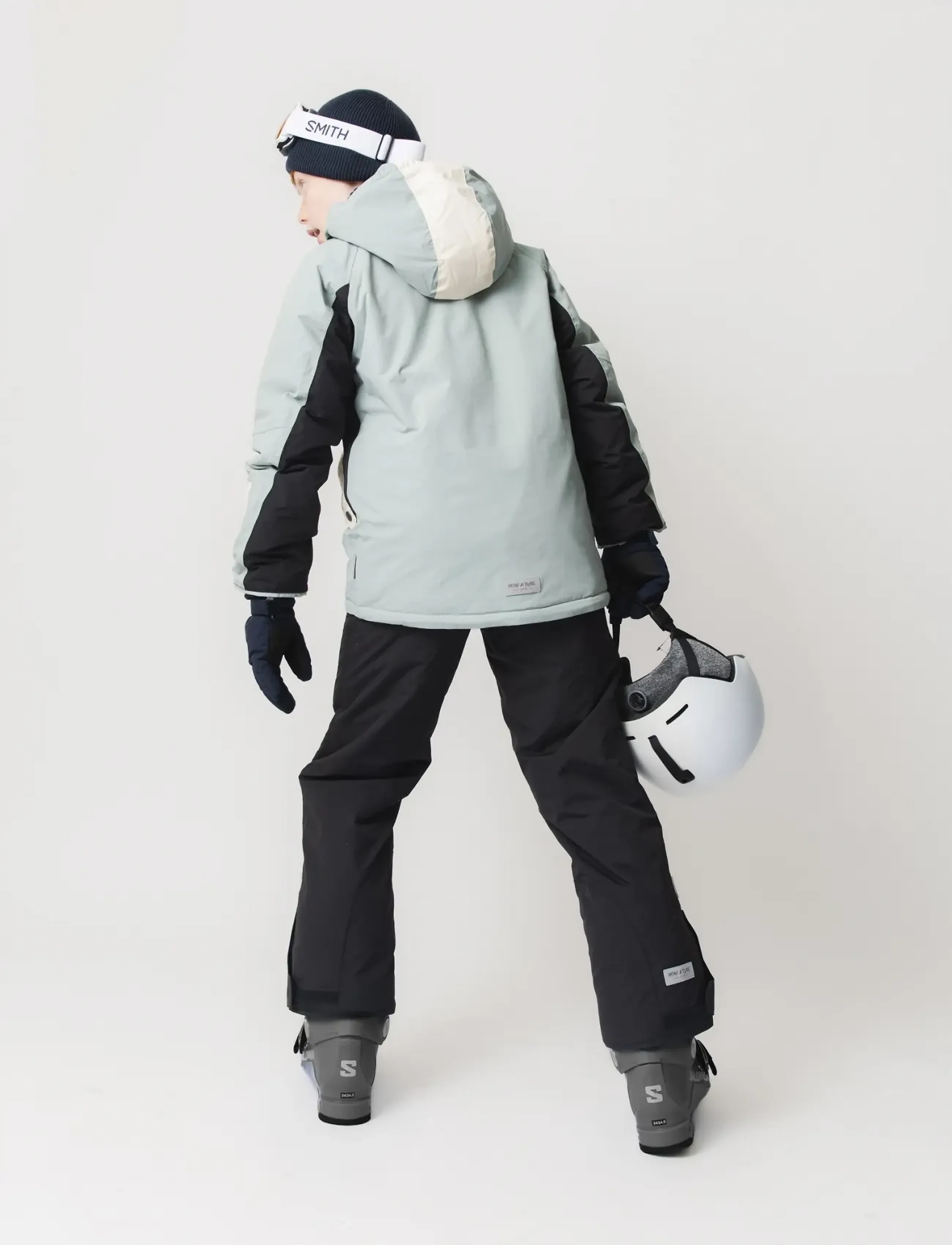MINI A TURE - MATVALONSO ski jacket. GRS - slate gray - black - 4
