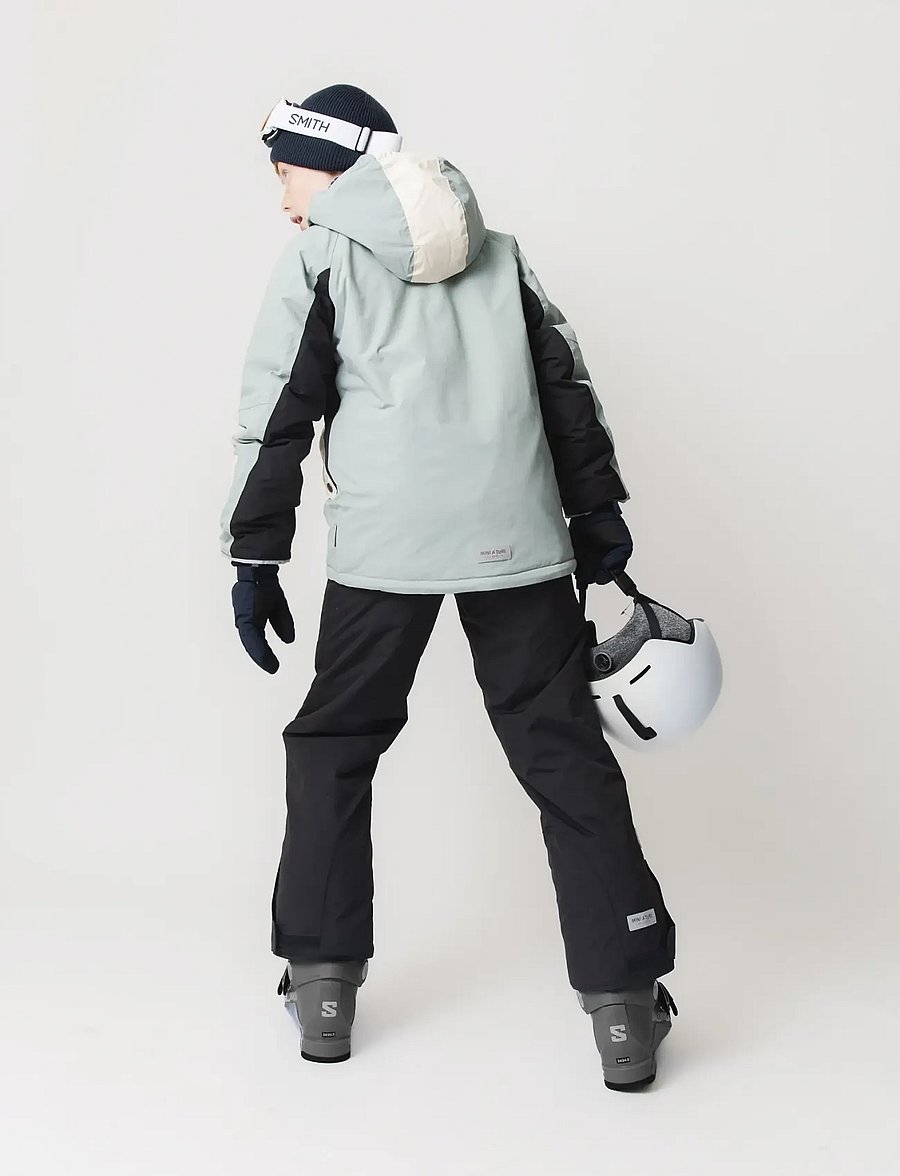 MINI A TURE - MATVALONSO ski jacket. GRS - slate gray - black - 4