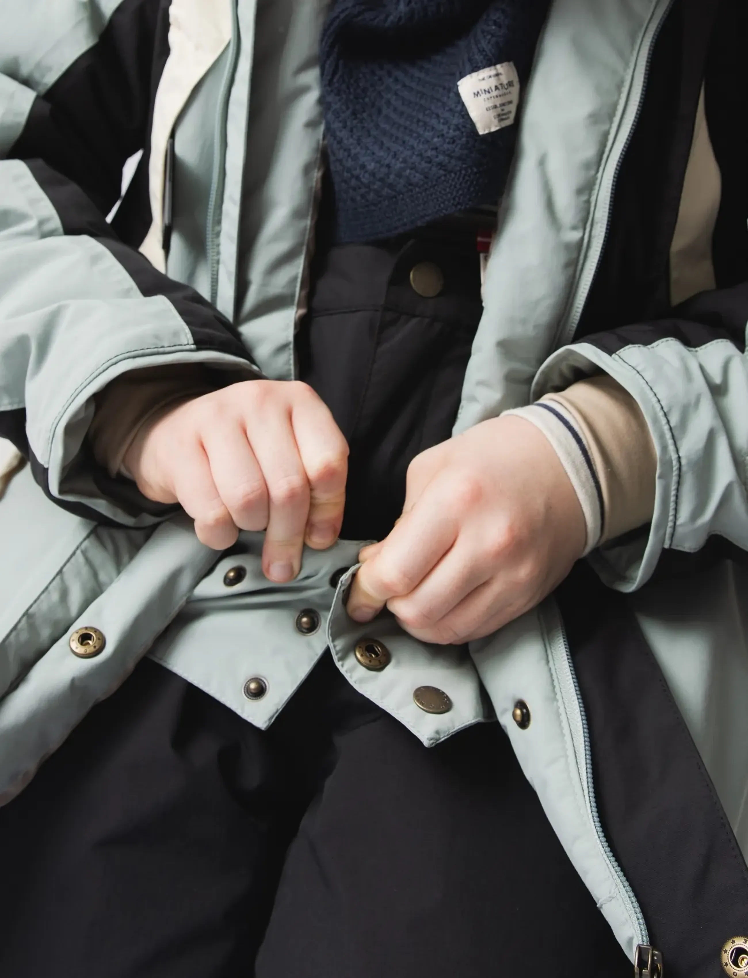 MINI A TURE - MATVALONSO ski jacket. GRS - slate gray - black - 5