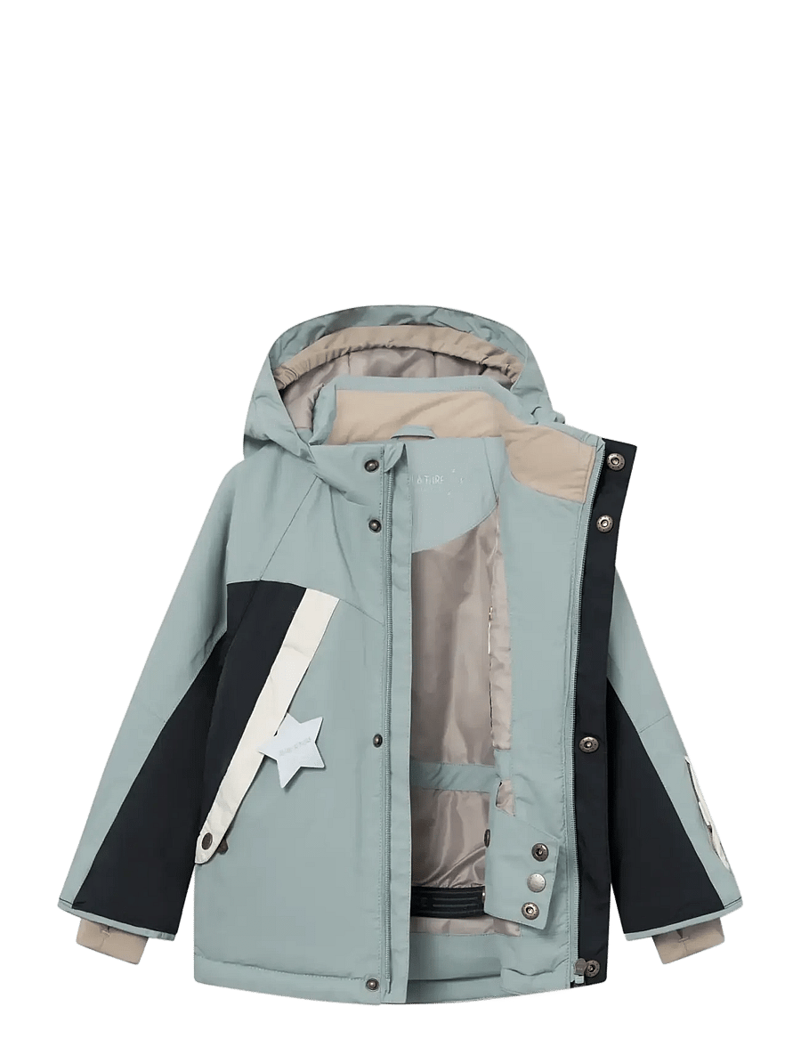 MINI A TURE - MATVALONSO ski jacket. GRS - slate gray - black - 3
