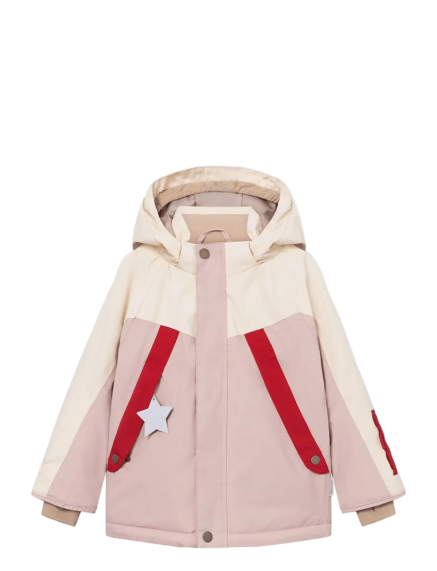 MINI A TURE - MATVALONSO ski jacket. GRS - white - adobe rose - 1