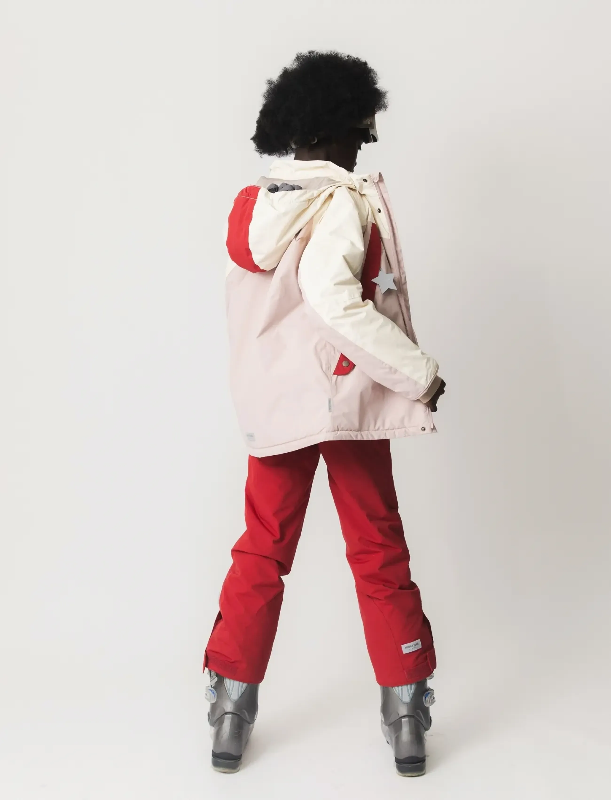 MINI A TURE - MATVALONSO ski jacket. GRS - white - adobe rose - 5