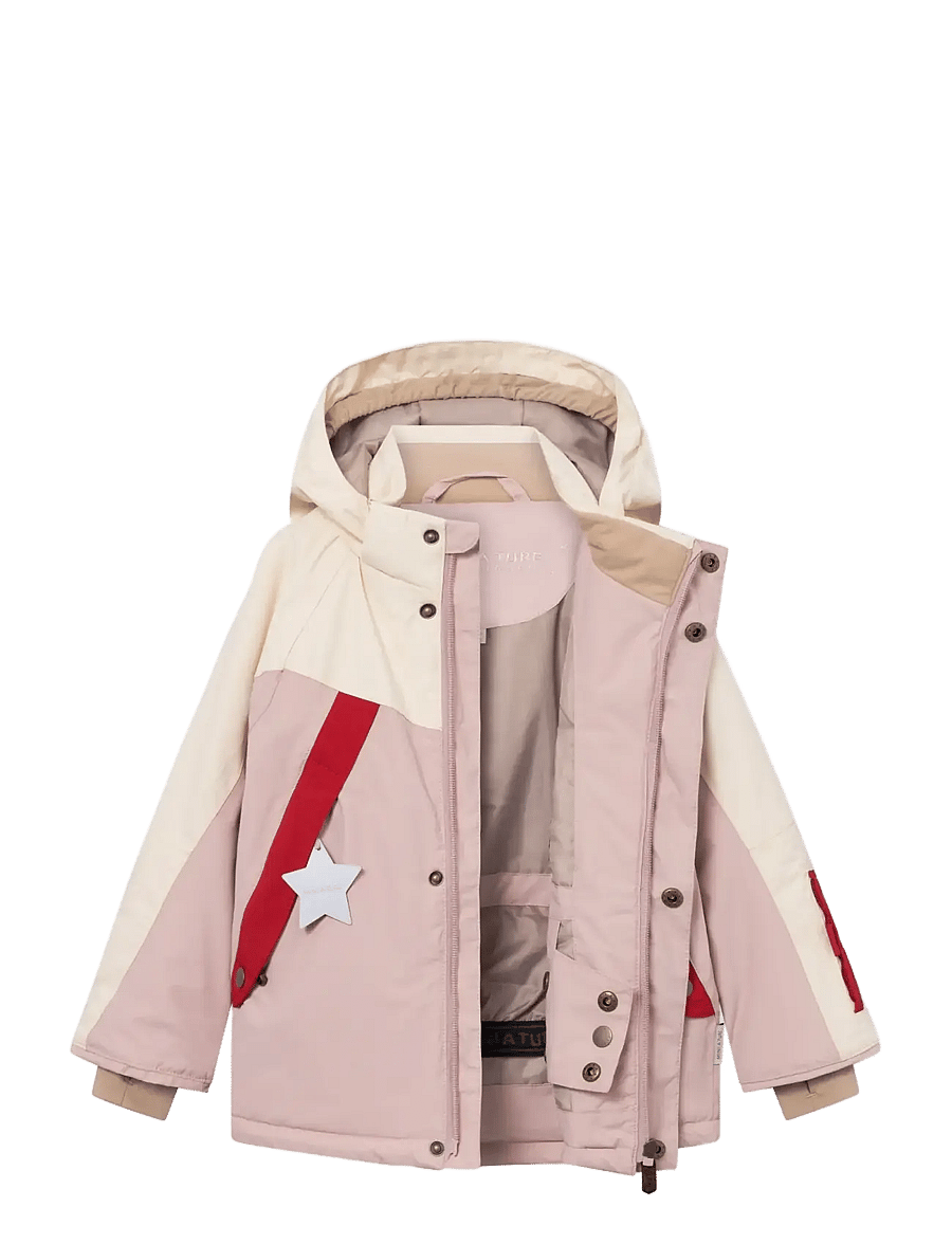 MINI A TURE - MATVALONSO ski jacket. GRS - white - adobe rose - 3