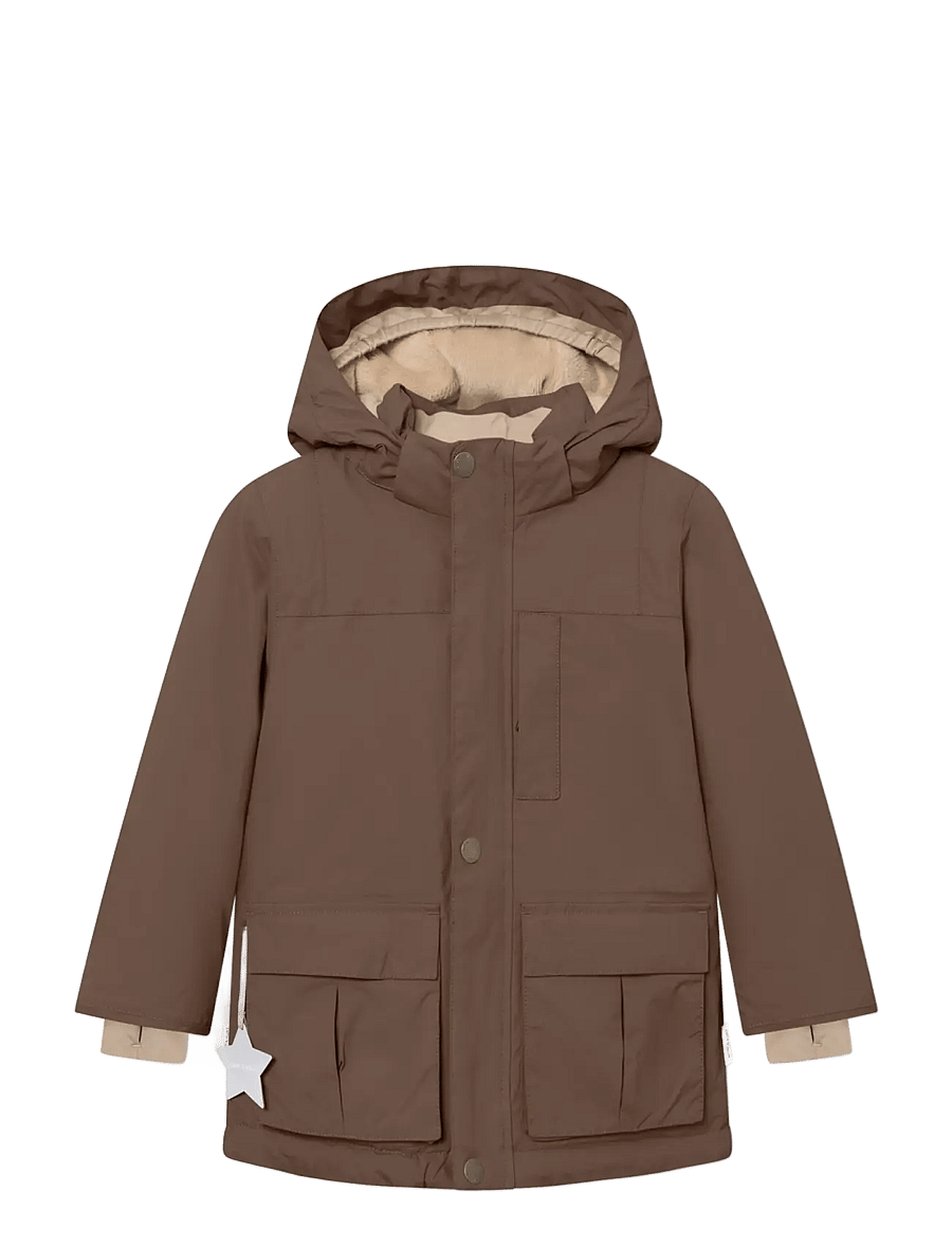 MINI A TURE - MATKASTORIO fleece lined winter jacket. GRS - skidjackor - chestnut brown - 0