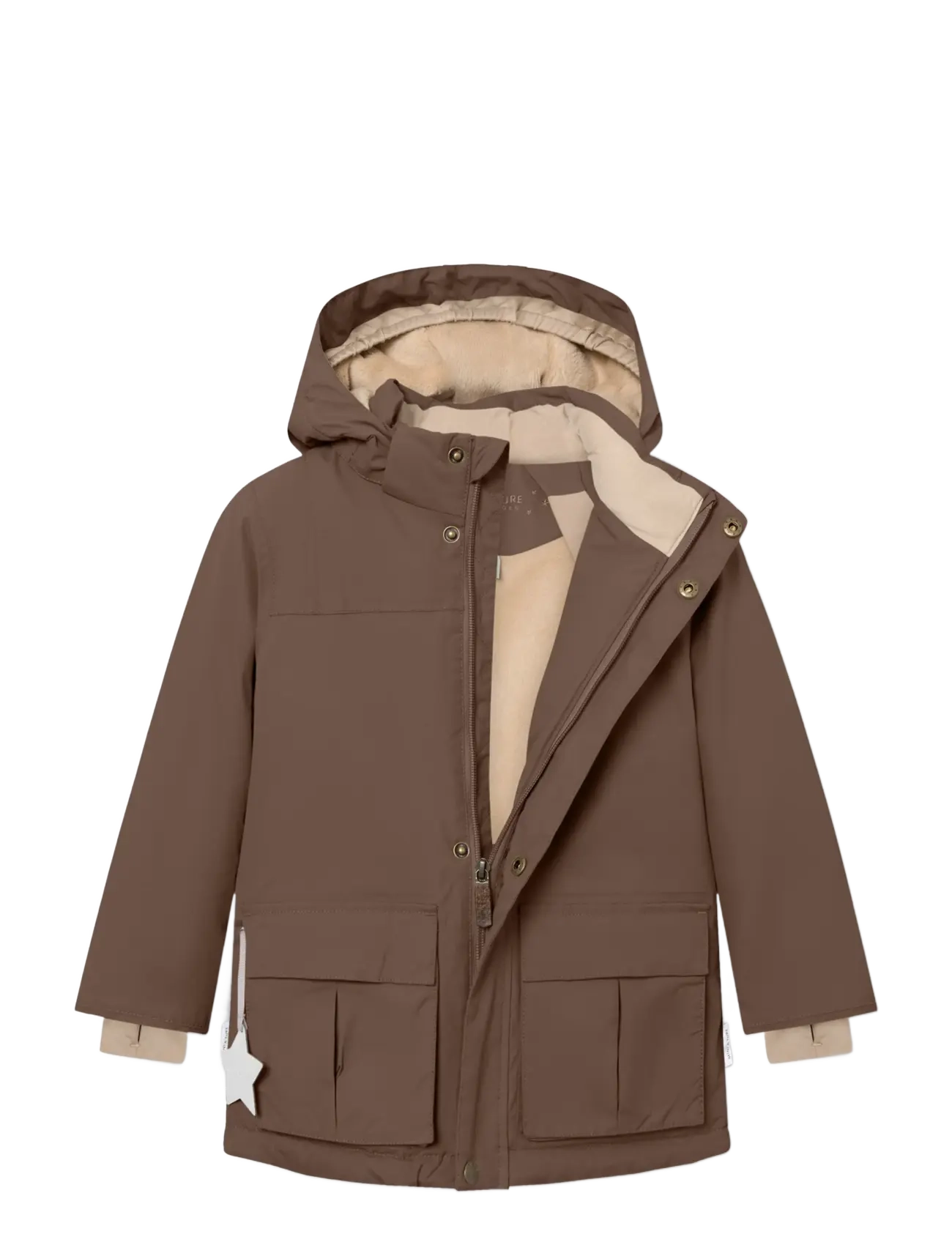 MINI A TURE - MATKASTORIO fleece lined winter jacket. GRS - skidjackor - chestnut brown - 2