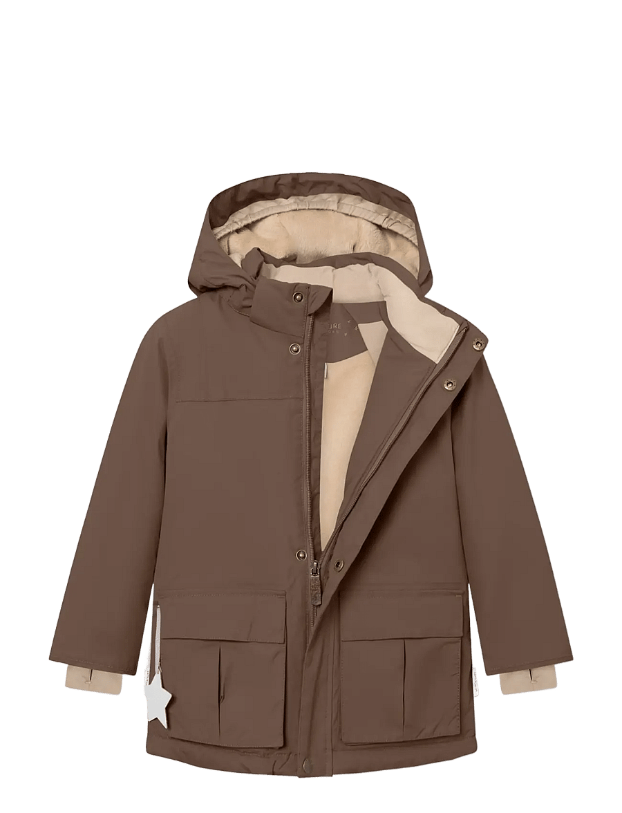 MINI A TURE - MATKASTORIO fleece lined winter jacket. GRS - skidjackor - chestnut brown - 2