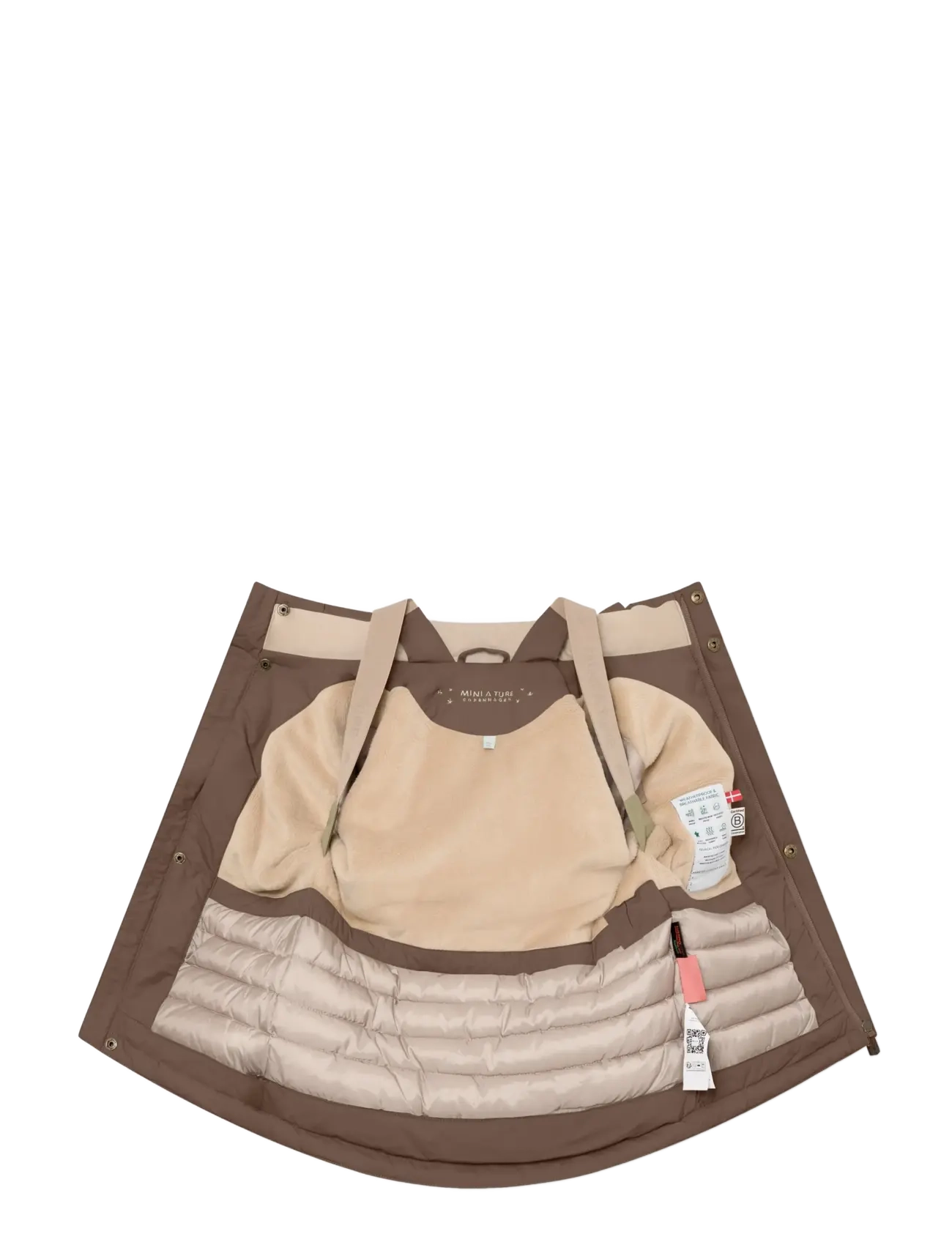 MINI A TURE - MATKASTORIO fleece lined winter jacket. GRS - skidjackor - chestnut brown - 3