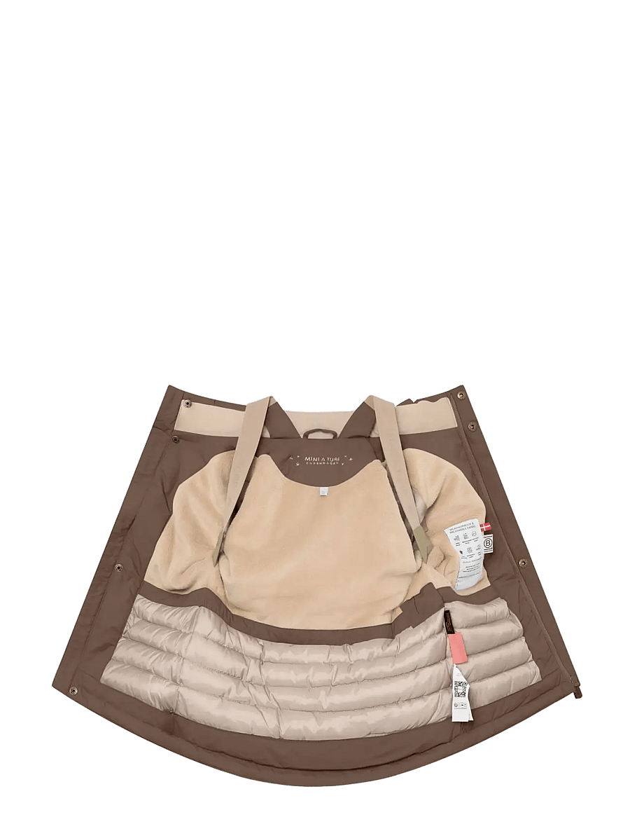 MINI A TURE - MATKASTORIO fleece lined winter jacket. GRS - skidjackor - chestnut brown - 3
