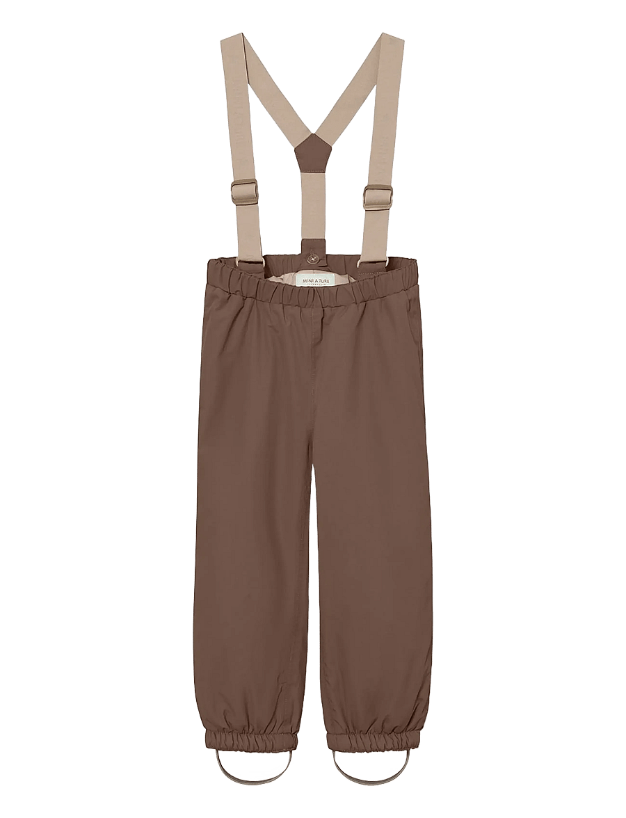MINI A TURE - MATWILAS snow pants. GRS - vinterbyxor - chestnut brown - 0