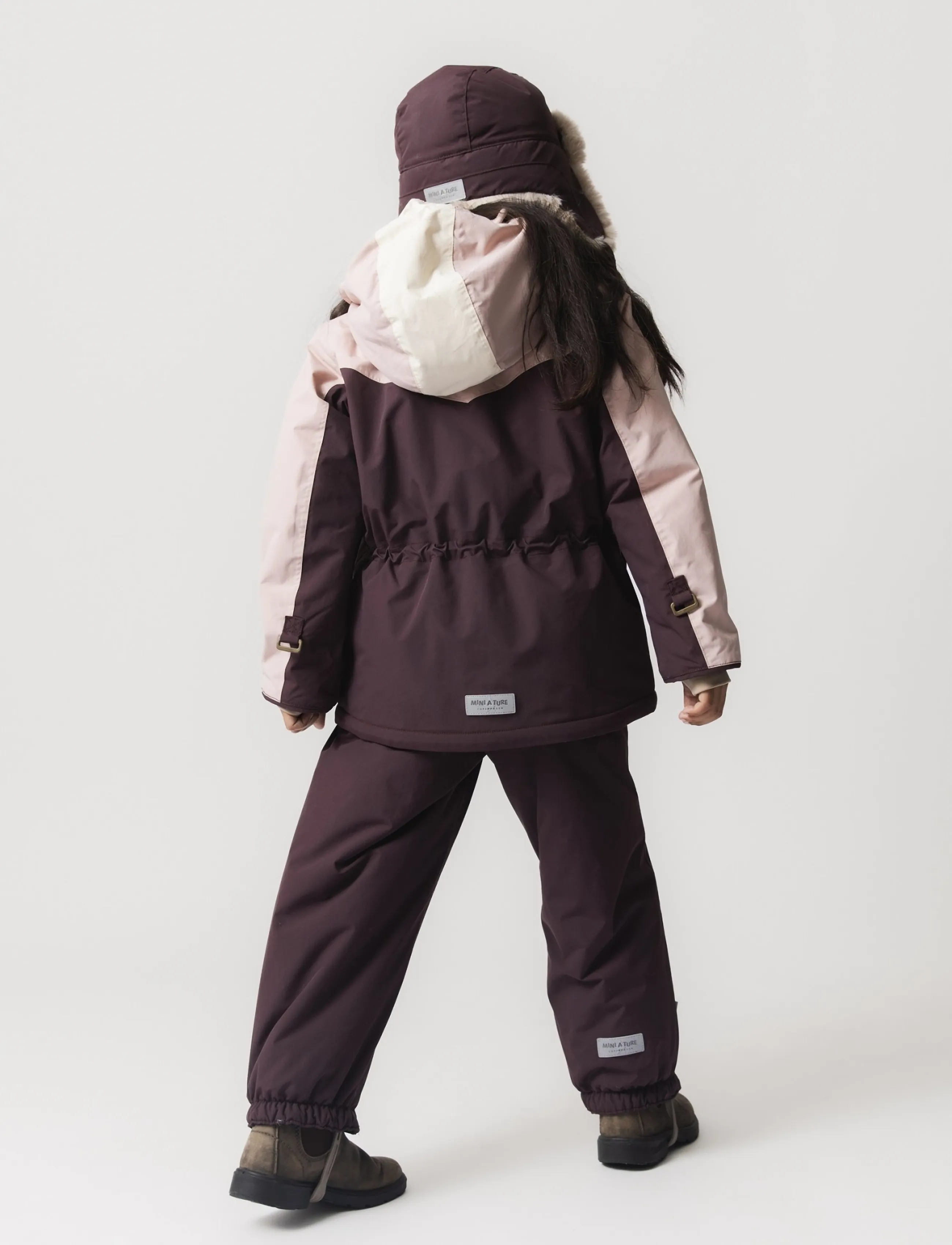 MINI A TURE MATWILAS snow pants. GRS - MINI A TURE - FUDGE AUBERGINE / burgundy