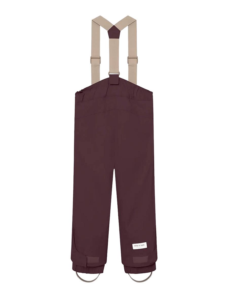 MINI A TURE - MATWITTE snow pants. GRS - vinterbukser - fudge aubergine - 1
