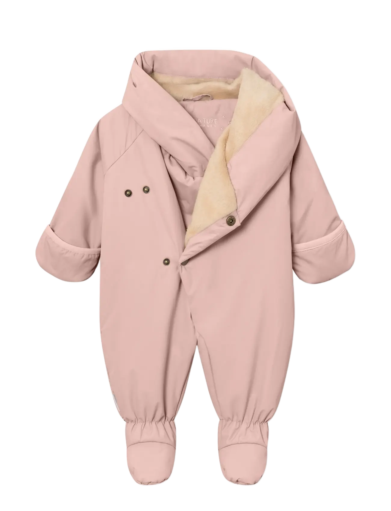 MINI A TURE - MATFIANNA fleece lined winter pramsuit. GRS - vinteroveraller - adobe rose - 2