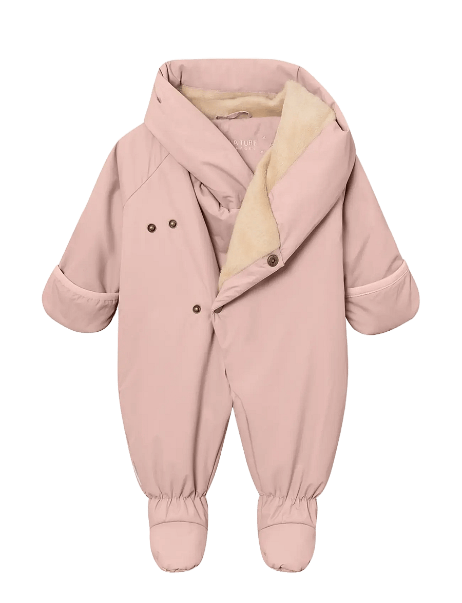 MINI A TURE - MATFIANNA fleece lined winter pramsuit. GRS - vinteroveraller - adobe rose - 2