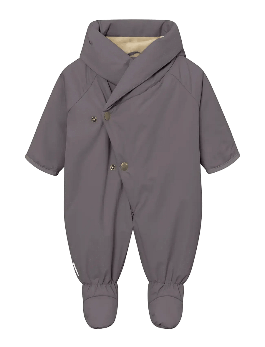 MINI A TURE - MATFIANNA fleece lined winter pramsuit. GRS - vinteroveraller - plum kitten - 0