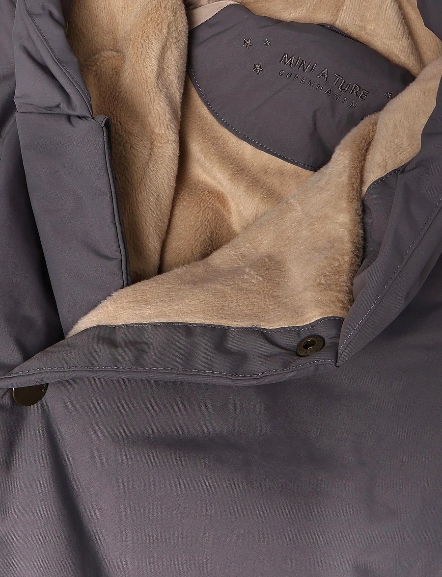 MINI A TURE - MATFIANNA fleece lined winter pramsuit. GRS - schneeanzug - plum kitten - 3