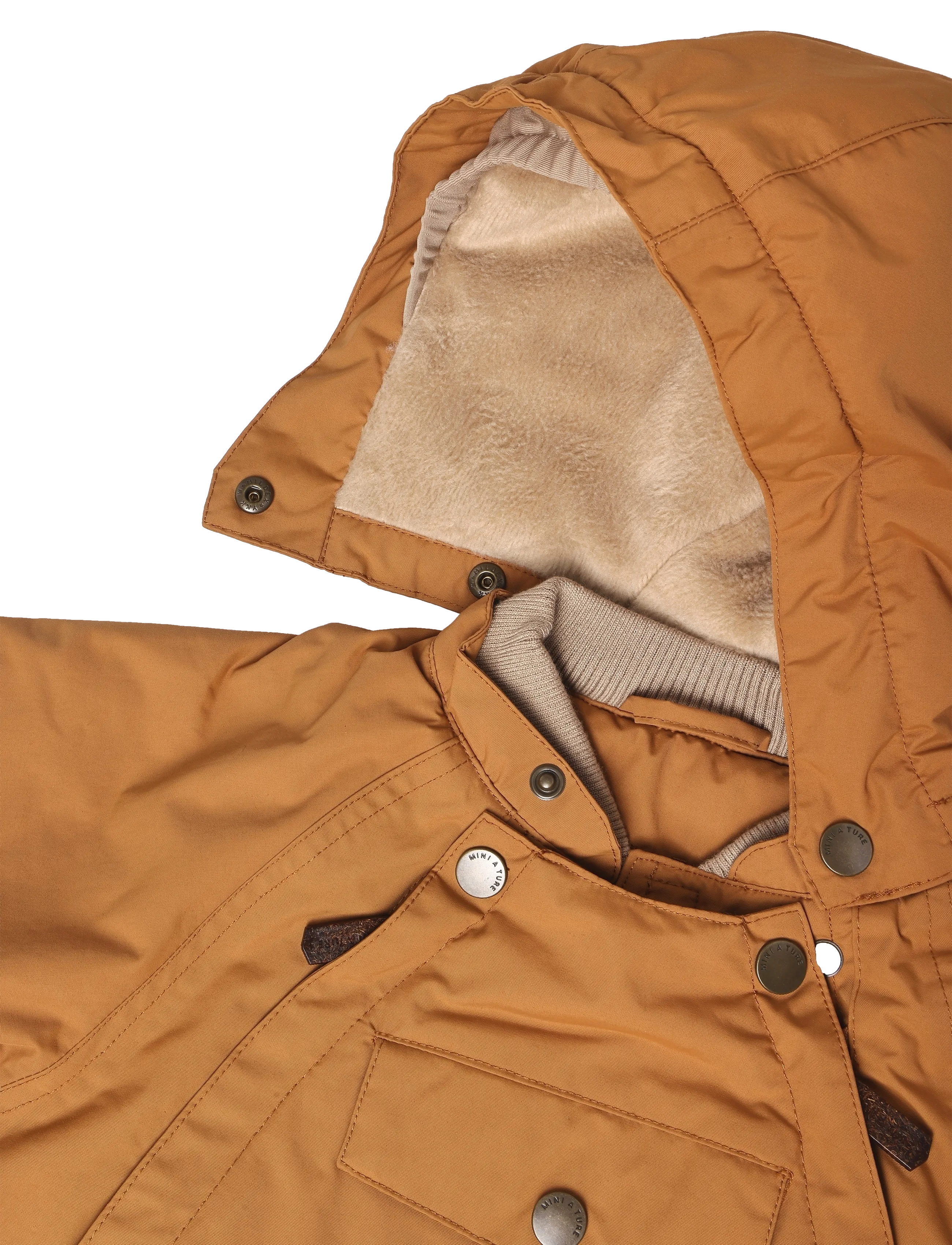 MINI A TURE - MATWISTI fleece lined snowsuit. GRS - schneeanzug - brown sugar - 3