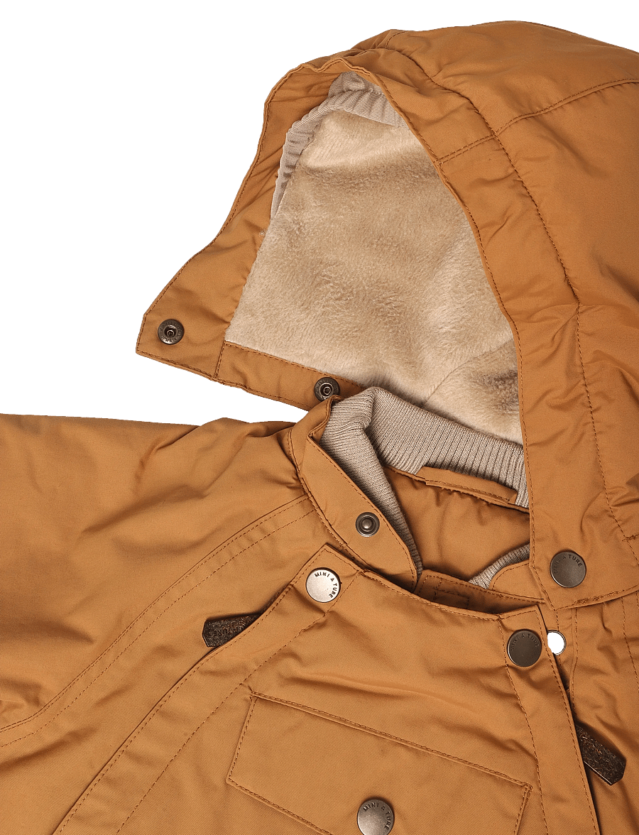 MINI A TURE - MATWISTI fleece lined snowsuit. GRS - schneeanzug - brown sugar - 3