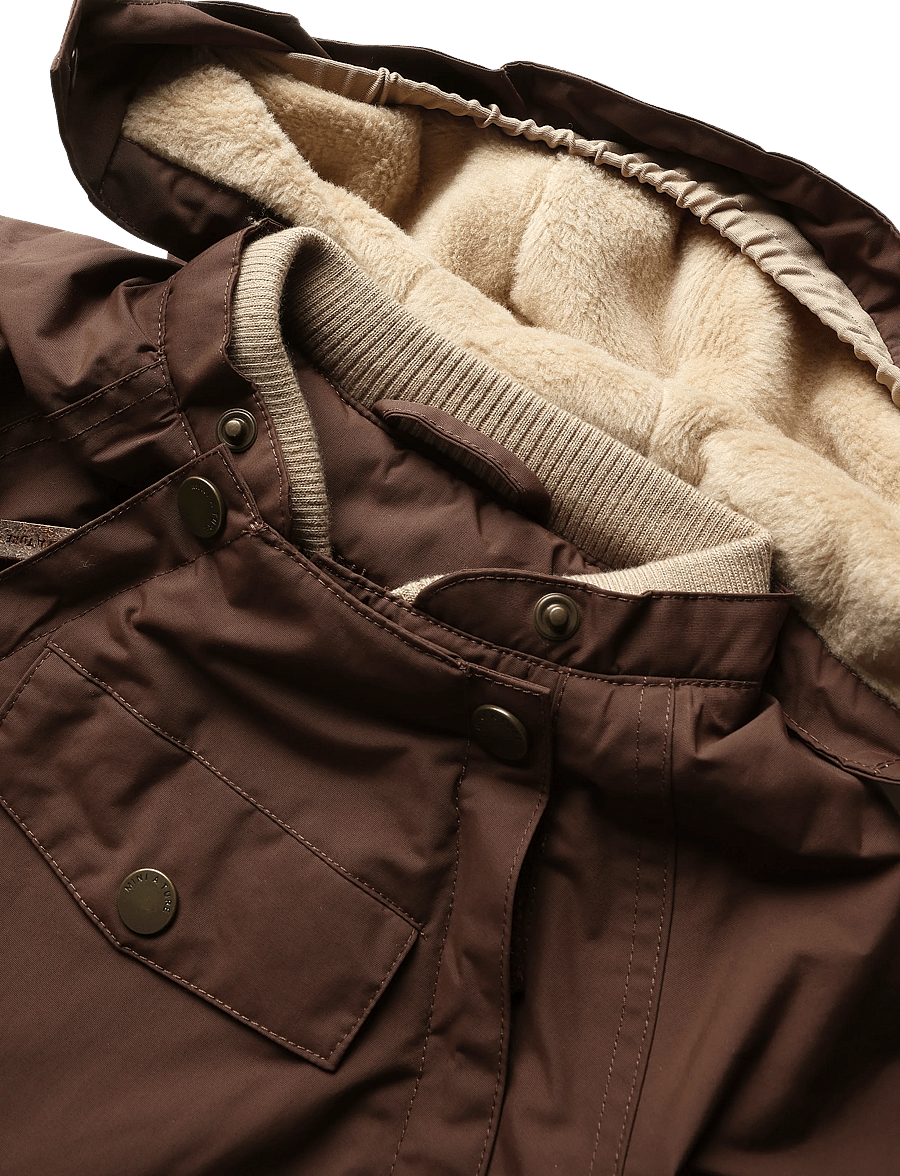 MINI A TURE - MATWISTI fleece lined snowsuit. GRS - vinteroveraller - chestnut brown - 3