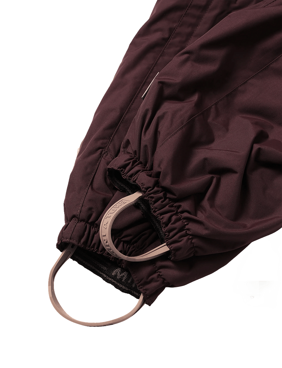 MINI A TURE - MATWISTI fleece lined snowsuit. GRS - schneeanzug - fudge aubergine - 4
